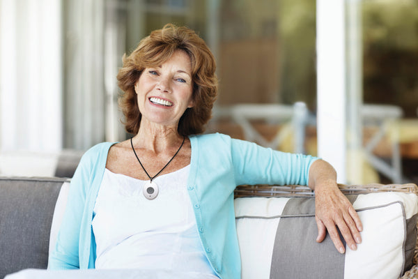 Senior woman smiling