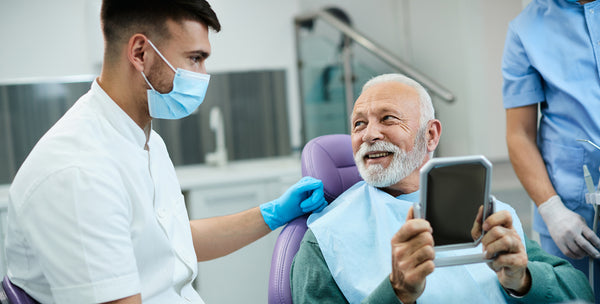 Senior at the dentist