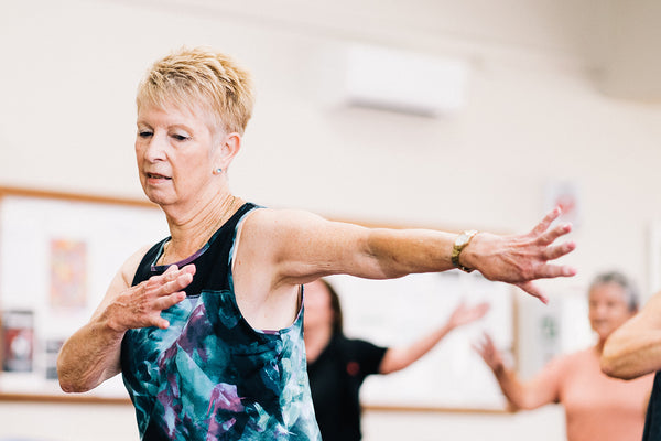 Senior woman dancing